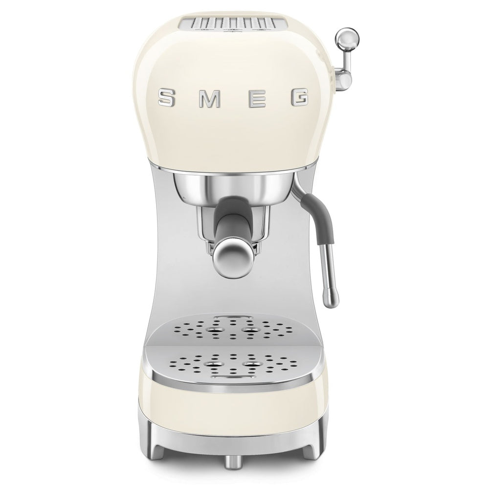 50's Style Manual Espresso Coffee Machine - Cream