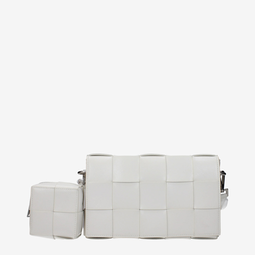 Bottega Veneta Crossbody Bags Men Leather White