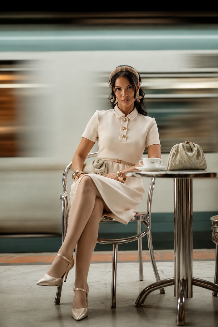 MAX MARA abito corto chemisier con cintura
