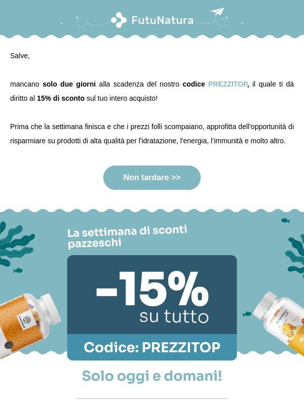 Domani scade il pazzo -15% 👋