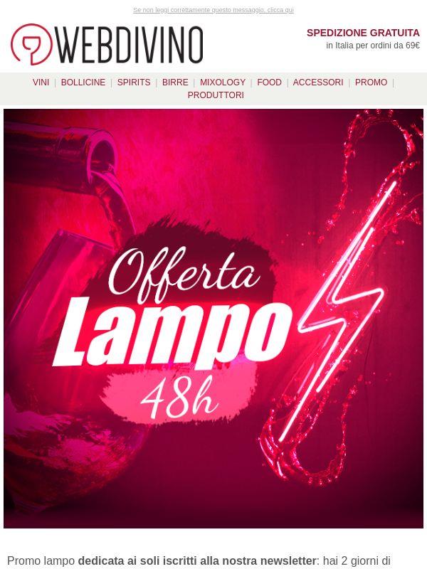 FLASH SALE⚡4 vini a prezzi eccezionali fino a domenica!