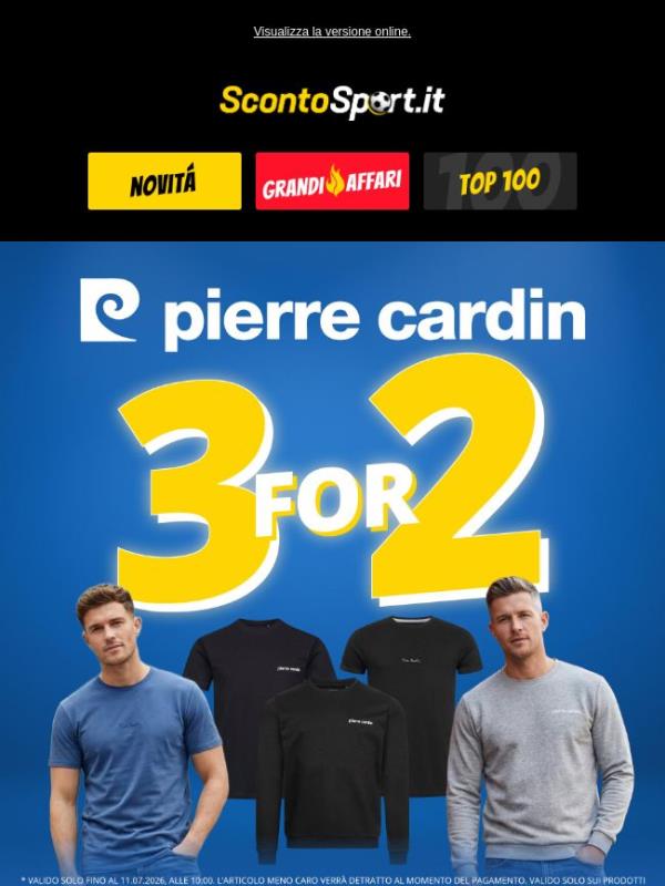 Pierre Cardin 3 al prezzo di 2 🤩 Solo per 24 ore!