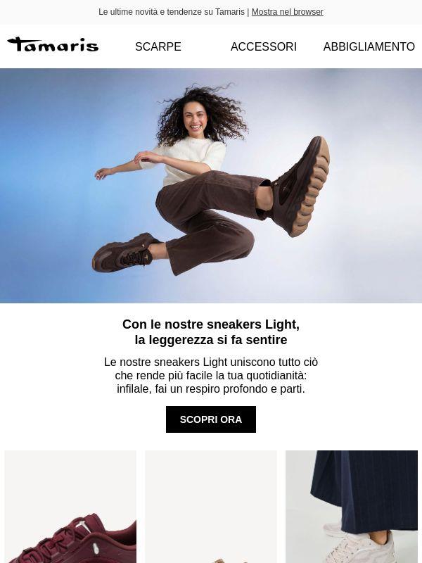 Con le nostre sneakers leggere, la leggerezza si fa sentire 👟