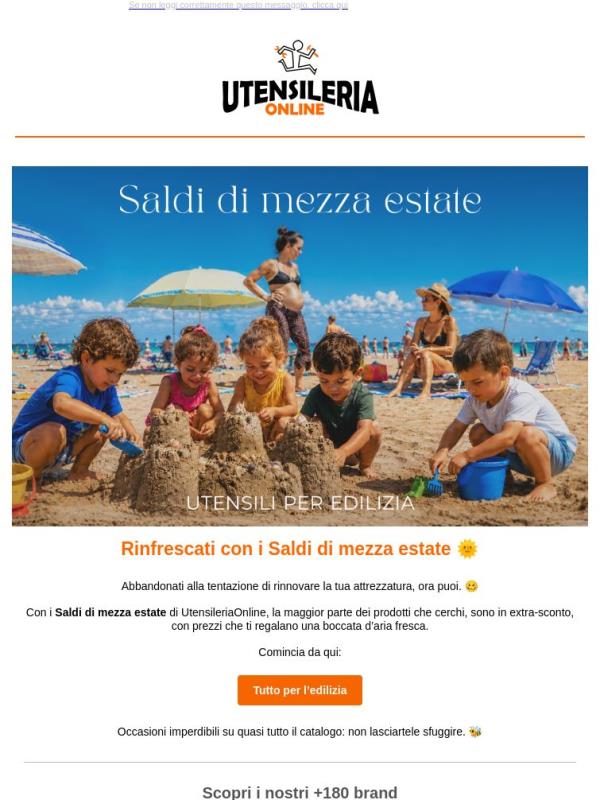 Rinfrescati con i Saldi di mezza estate 🌞