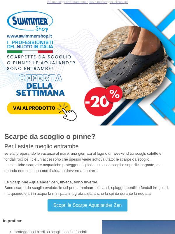 ☀️ Scarpe da scoglio o pinne? 🏖️ Per l’estate meglio entrambe