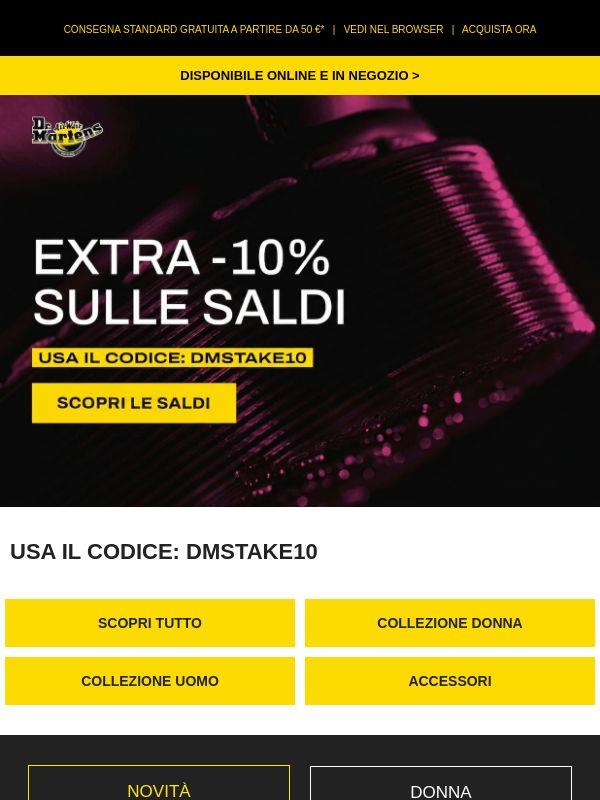 Ecco un ulteriore 10% di sconto