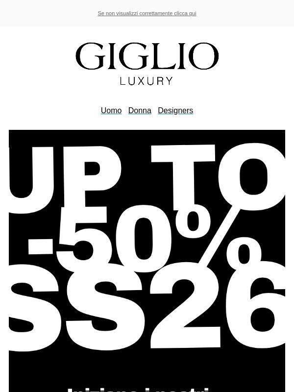 Summer Sale – Fino al 50% OFF