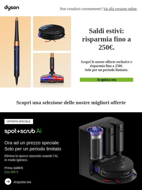 Saldi estivi: risparmia fino a 250€.