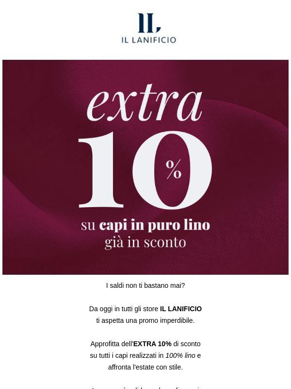 Extra 10% su articoli selezionati