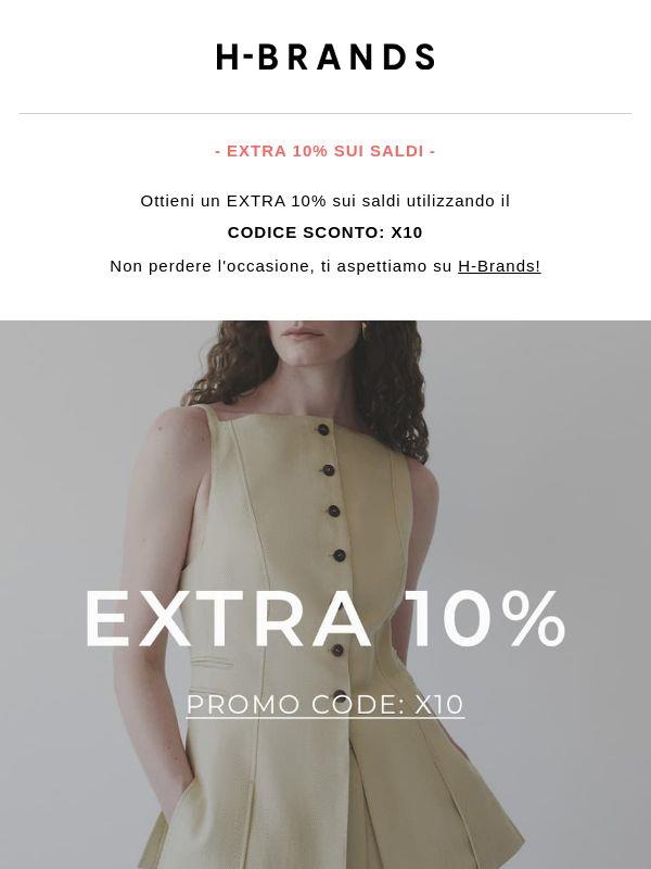 Extra 10% sui saldi PE26 ⏰