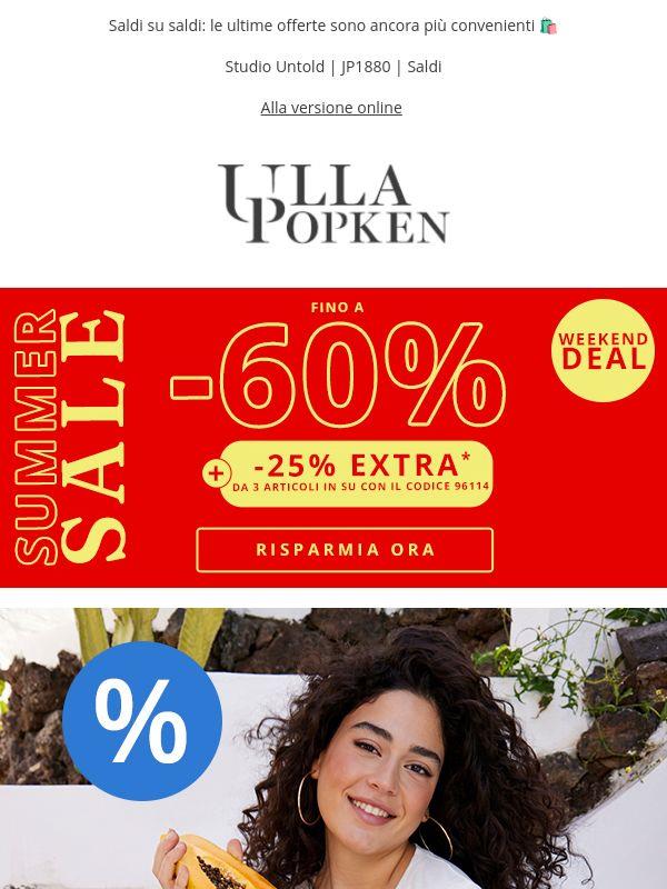 Fino al -60% & -25% EXTRA da 3 articoli 🤩