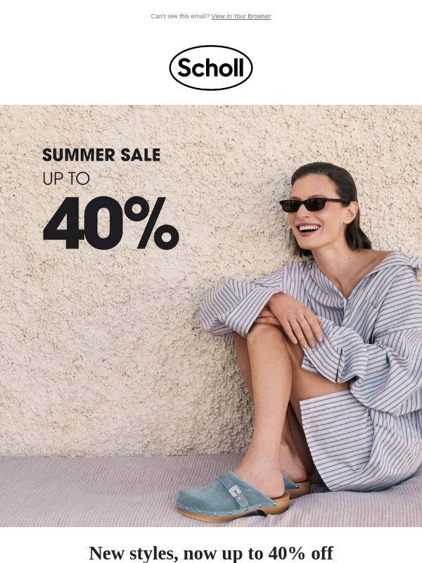 Up to 40% off