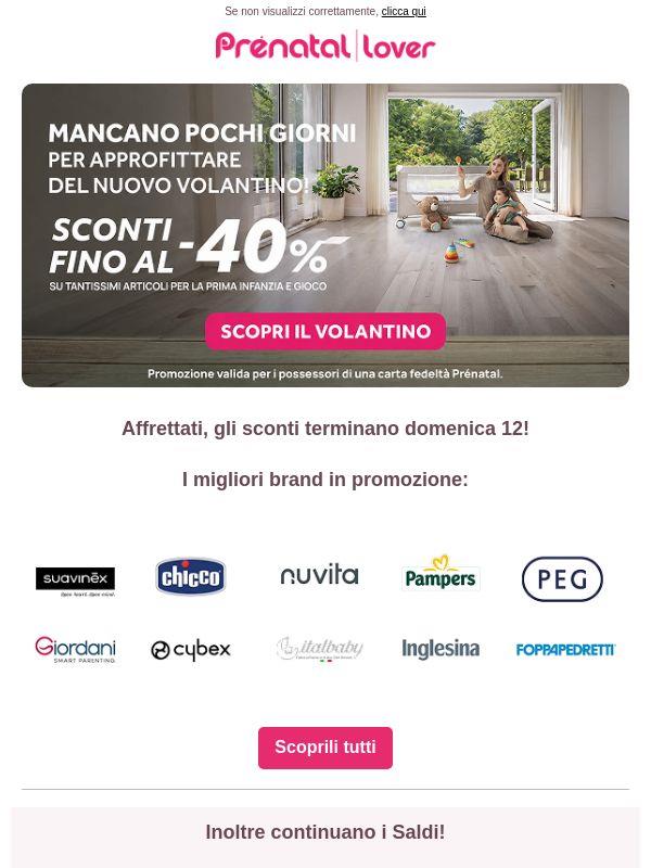 Ultimi giorni di offerte del volantino: fino al -40%