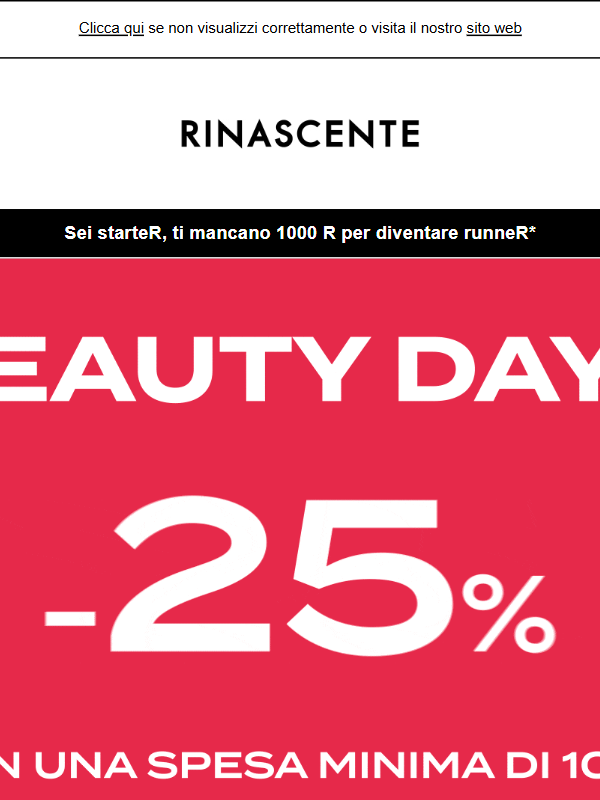 -25% Cosmetica e Fragranze: ultimi giorni!