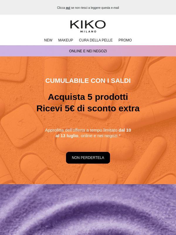 5 prodotti = 5€ di sconto