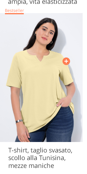 Maglia con scollatura con dettaglio a goccia e mezze maniche