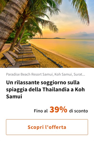 Un rilassante soggiorno sulla spiaggia della Thailandia a Koh Samui