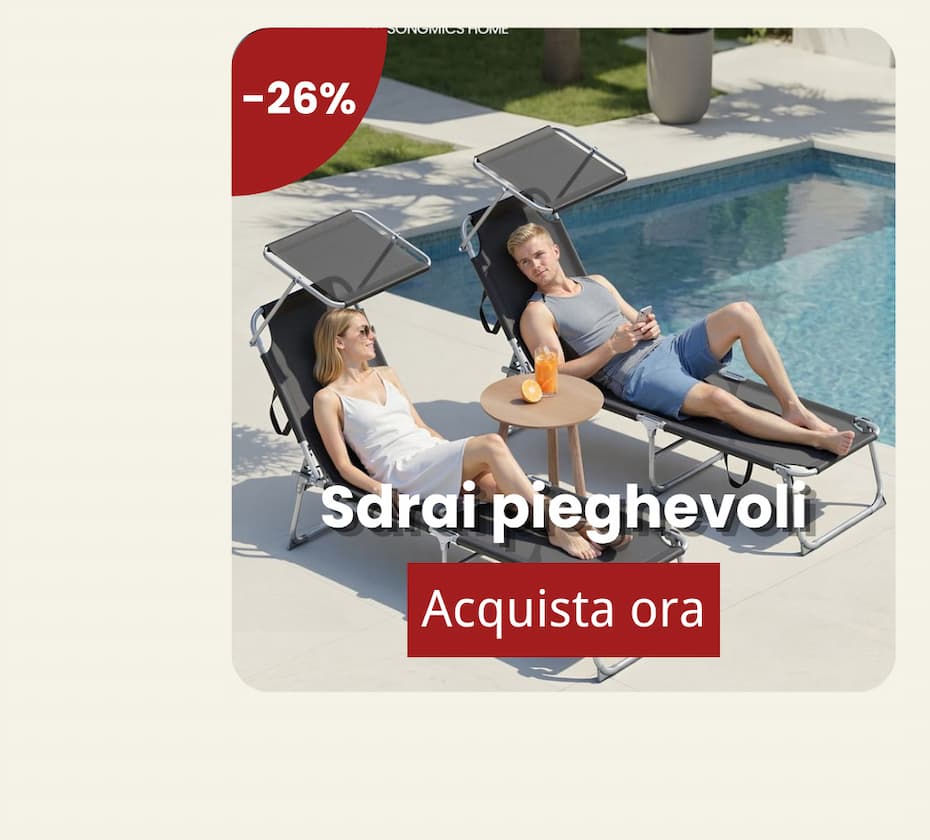 Sedie a sdraio pieghevoli 