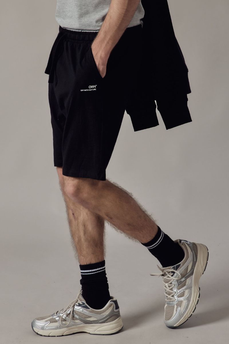 Pantaloncino in Jersey Nero