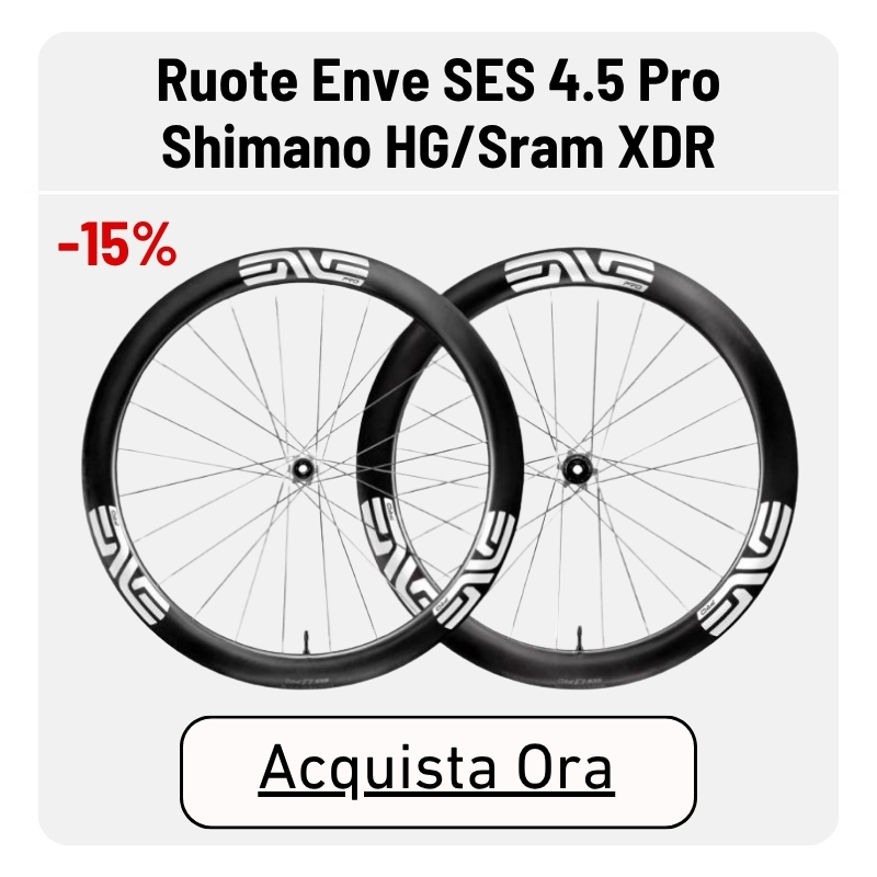 Pair of ENVE SES 4.5 Pro carbon road wheels, compatible with Shimano HG and SRAM XDR freehubs, 15% off