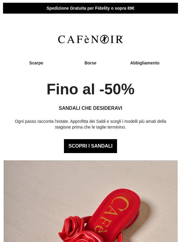 Fino al -50% sui SANDALI più desiderati
