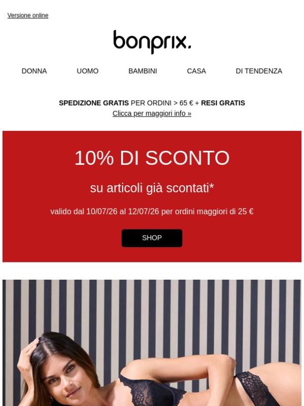 -10% extra nei SALDI | Novità: lingerie 💕