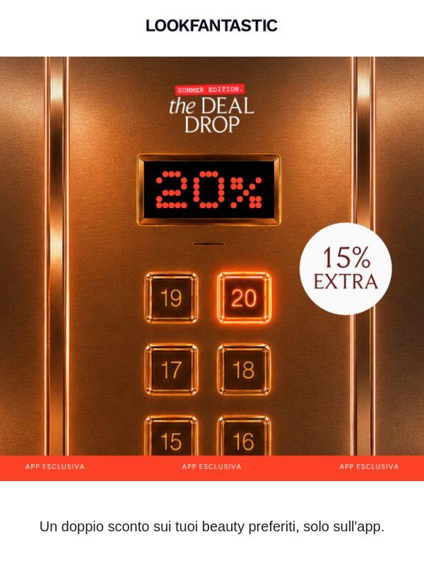 App esclusiva: almeno -20% + 15% EXTRA