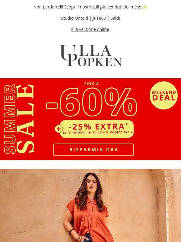 Fino al -60% & -25% EXTRA da 3 articoli 👀 Non aspettare, risparmia due volte!