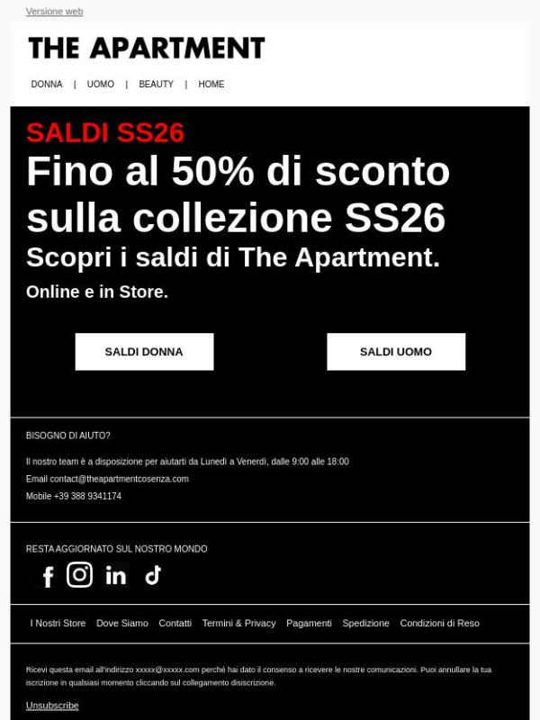 SALDI SS26 ⚫️ Fino al 50% di Sconto