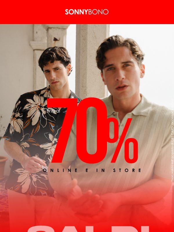 SALDI fino al -70%!🛍️