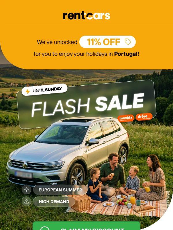 ⚡ Flash Sale: 11% off travelling to Portugal