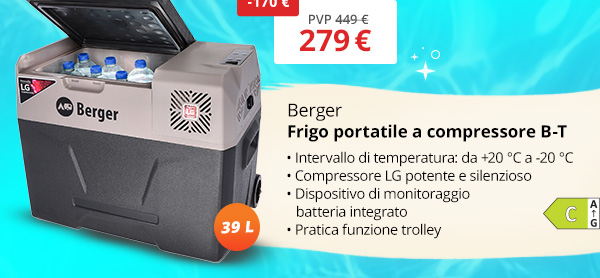 Frigorifero portatile a compressore Berger B40-T da 39 litri