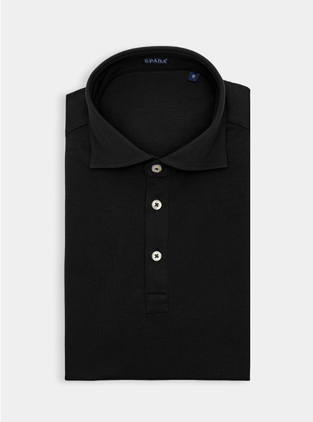 Polo manica corta in cotone piquet