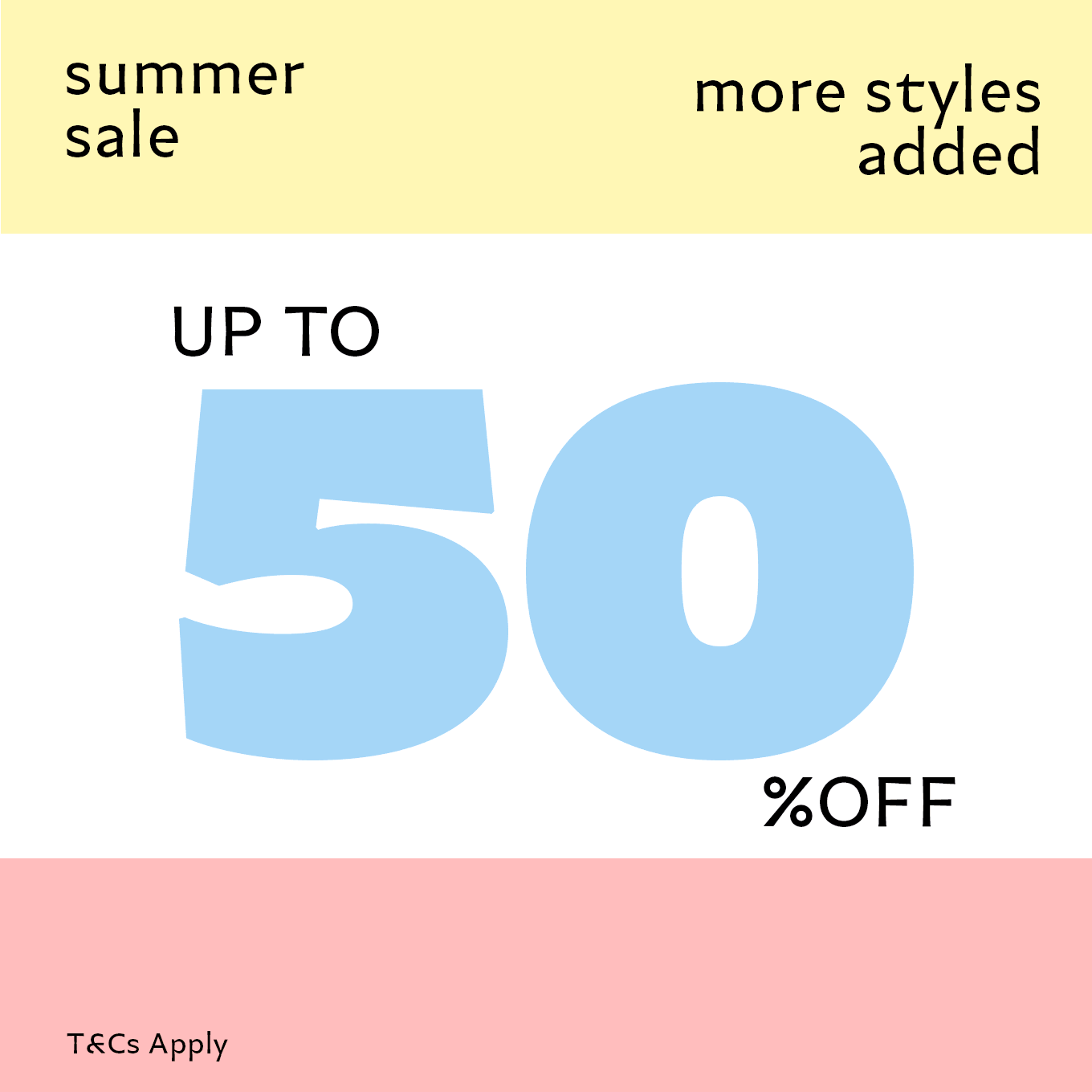 Saldi estivi: altri stili aggiunti FINO AL 50% DI SCONTO