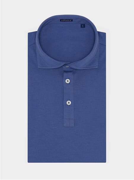 Polo manica corta in cotone piquet