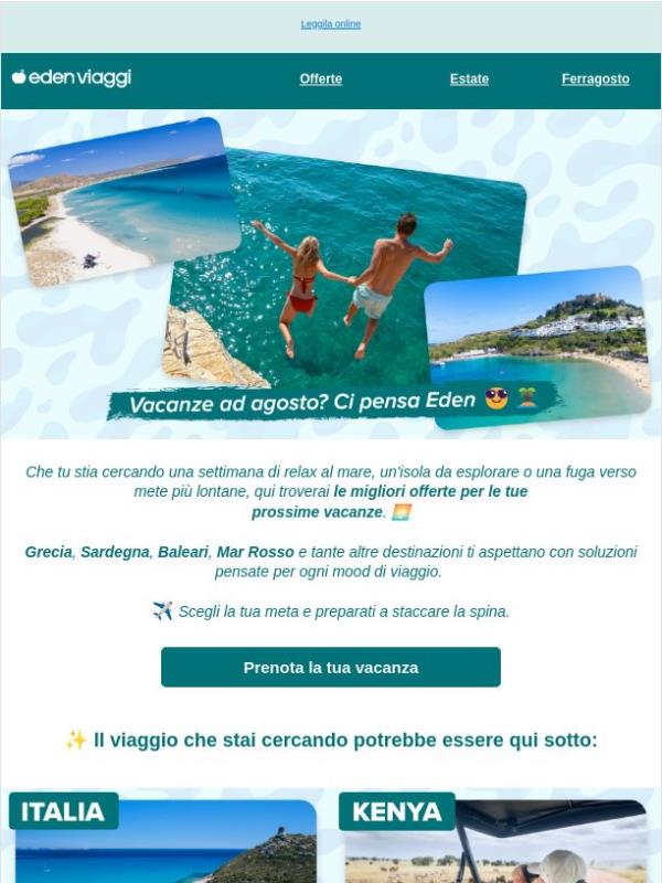 Mare, relax e offerte da non perdere: parti ad agosto! ☀️🌊