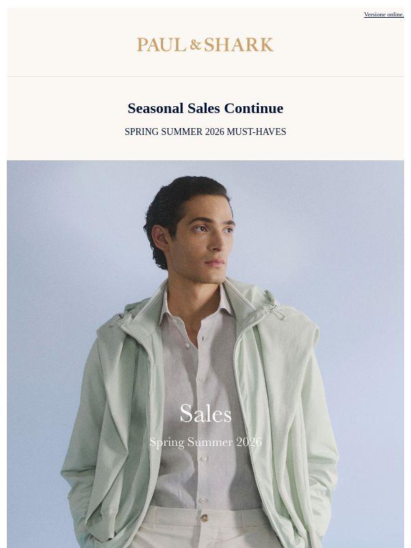 Seasonal Sales Continue