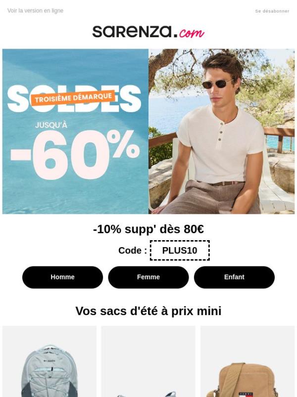 Emportez l'été partout avec vous jusqu'à -60% ! 👜