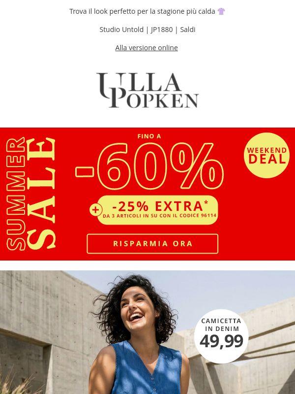 Ancora per poco! Fino al -60% & -25% EXTRA da 3 articoli 🛒