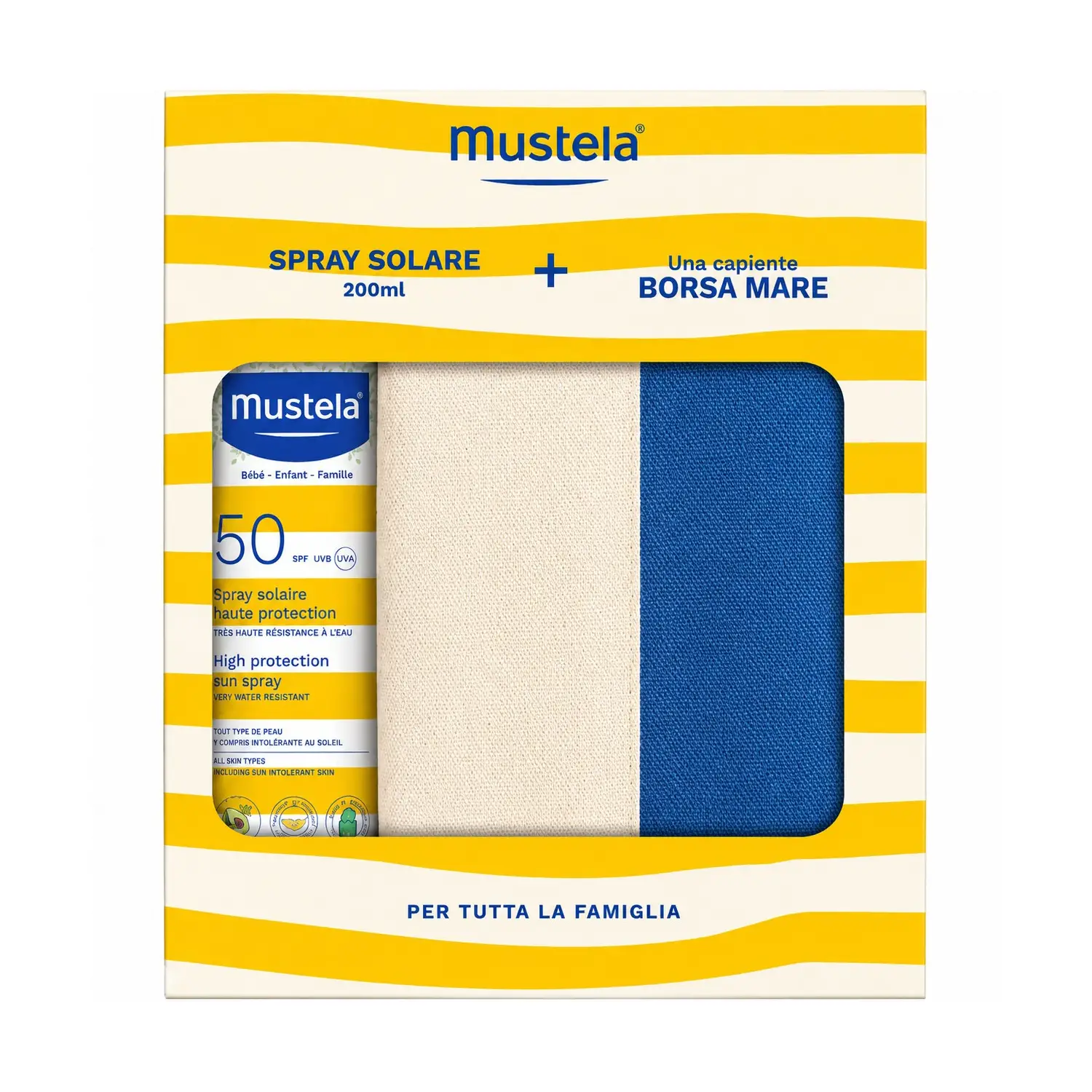 Mustela Latte Solare 200 ml + Borsa Mare