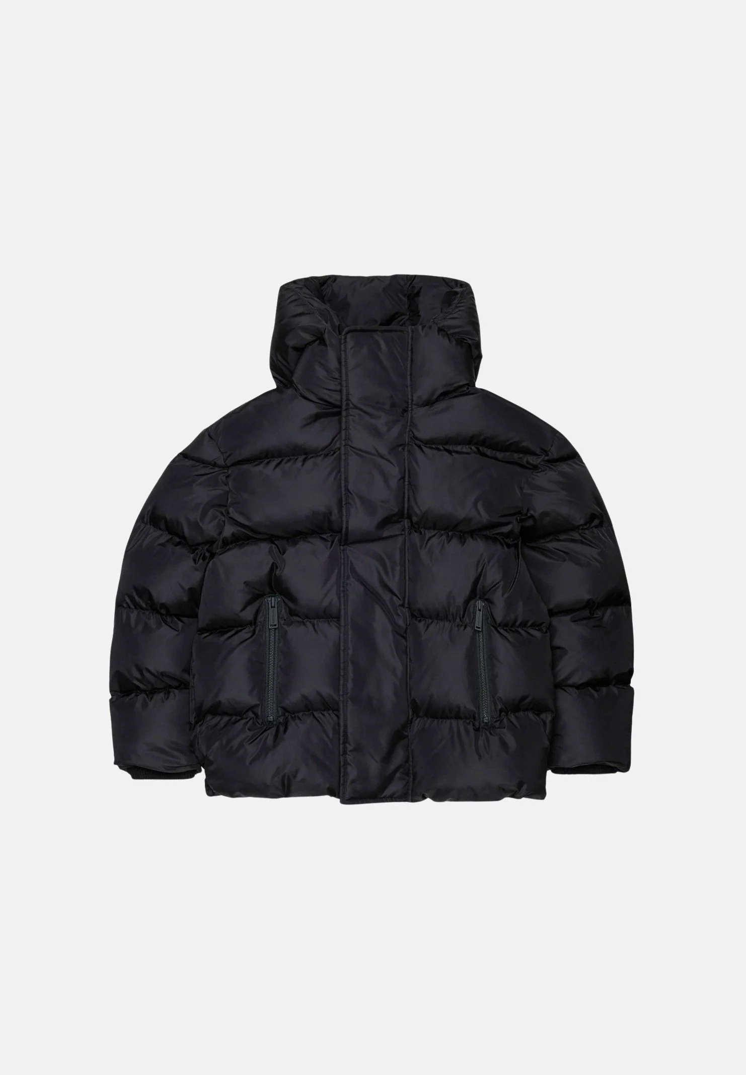 Image of DSQUARED2 Giubbotto piumino con cappuccio in nylon black nero, per bambini, ragazzi e donne.