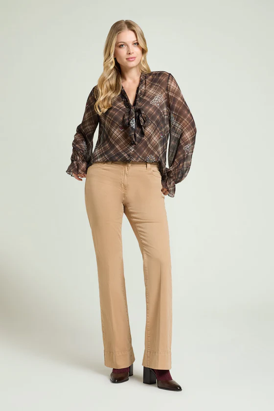 PANTALONI 5 TASCHE FLARE