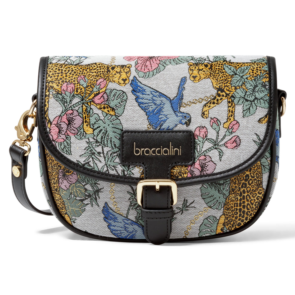 Braccialini JACQUARD Borsa a tracolla B17773 Grigio/Multi