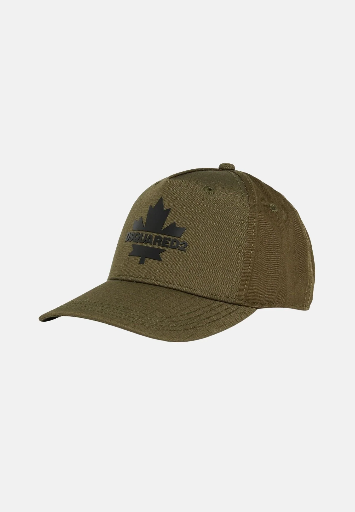 Image of DSQUARED2 Cappello baseball con logo tarmac green, per uomo e per donna.