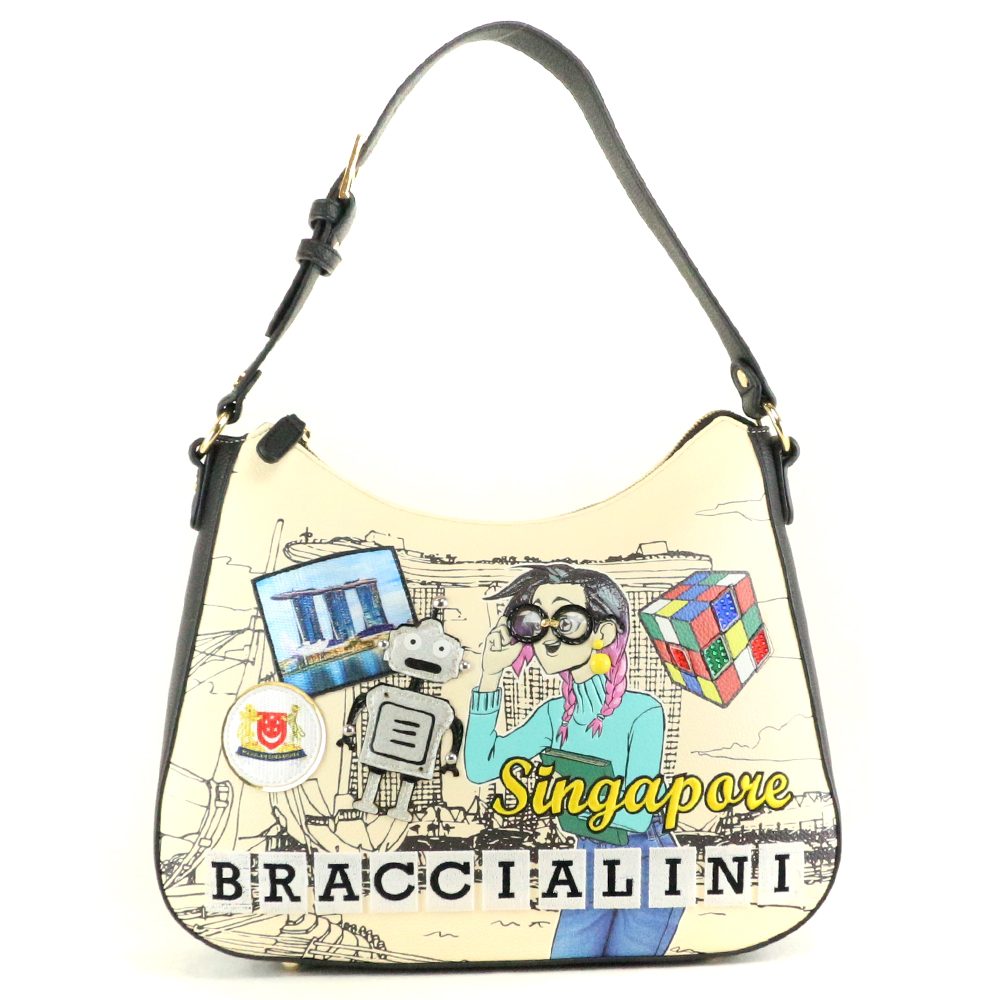 Braccialini Cartoline Borsa a spalla B17376 UNICO