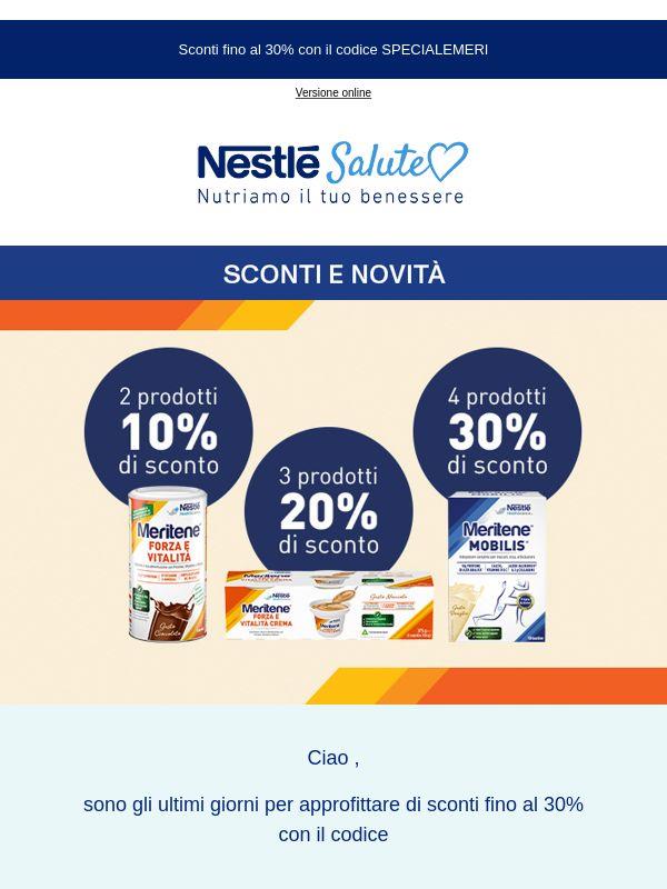 Fino al -30% + novità Meritene ⭐
