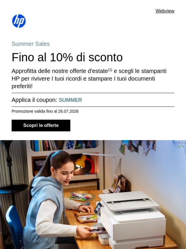 Scopri le stampanti HP