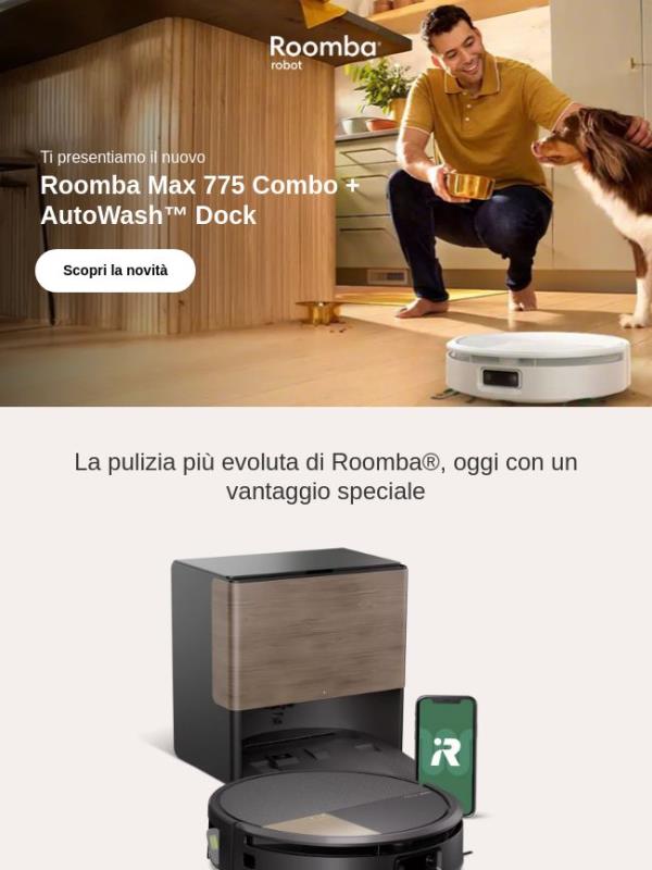 💥 Roomba® Max 775 Combo: il nuovo upgrade è in promo