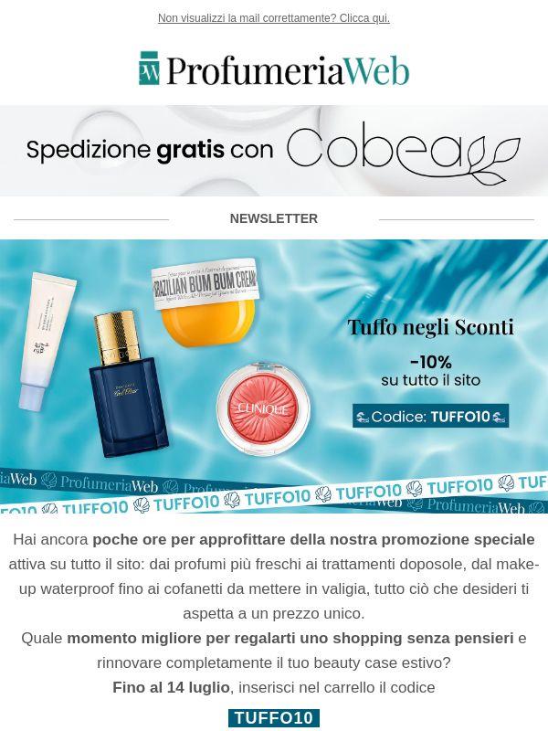 🌊 -10% su tutto il sito: ultime ore!
