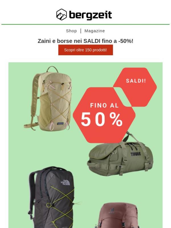 🔴 Speciale zaini e borse fino a -50%